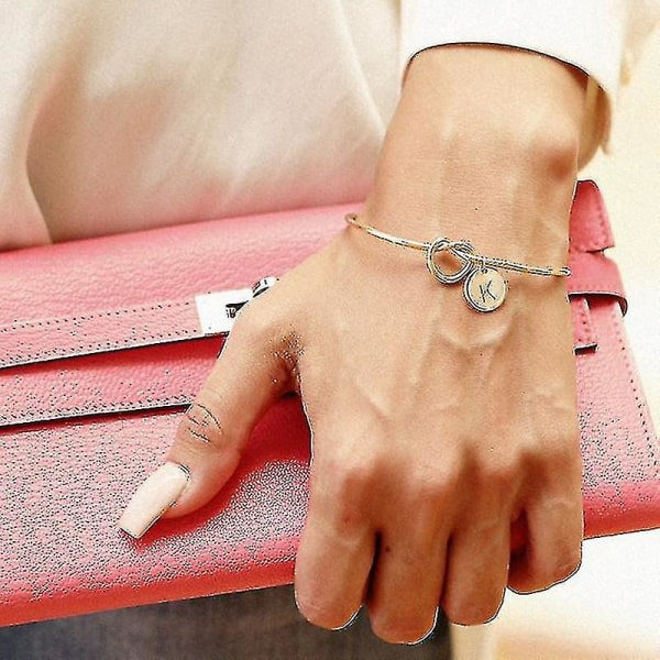 Fash Smykker Legering Brev Charm Armbånd Til Kvinner Bruder Binde Zdq
