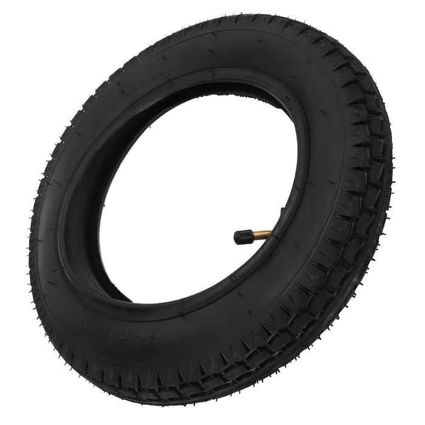 Cykel Däck och Innerslang Set - 12 1/2x2 1/4 - 57-203 - Vinklad Ventilstam - 34 cm Diameter