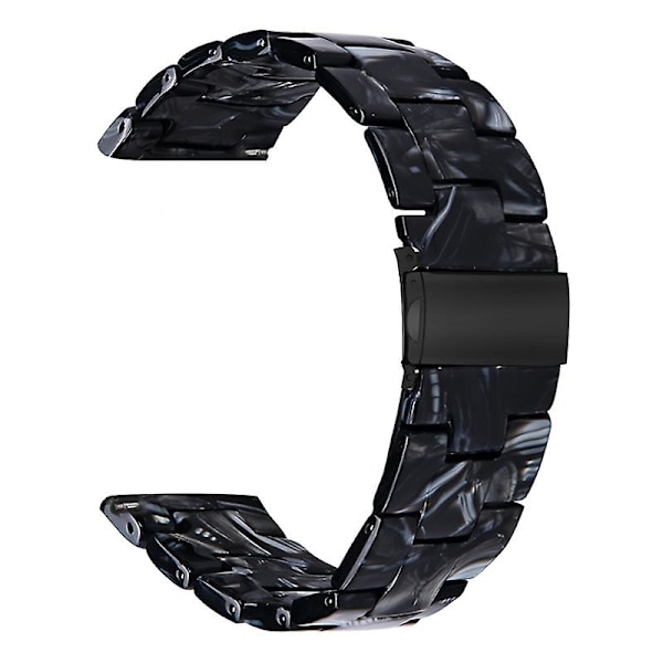 Utskiftbar klokkearmbånd for Garmin Vivoactive 4, 22 mm, vanntett harpiksarmbånd med blomstermønster Black Style L Garmin Vivoactive 4