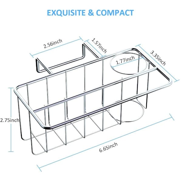 Svampställ för diskho Caddy - Diskställ för diskho, 2 tu-WELLNGS Svampställ med stång Sponge frame with rod