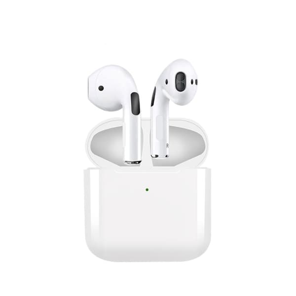 Pro 5 Bluetooth hovedtelefoner kompatible med iPhone og Android, trådløse Bluetooth-øretelefoner, kompakte og udsøgte, bærekabler, hvide