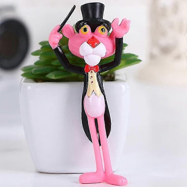 Rosa Pantern Söt Figur Leksak Anime PVC Action Figur Leksaker Samling För Modell