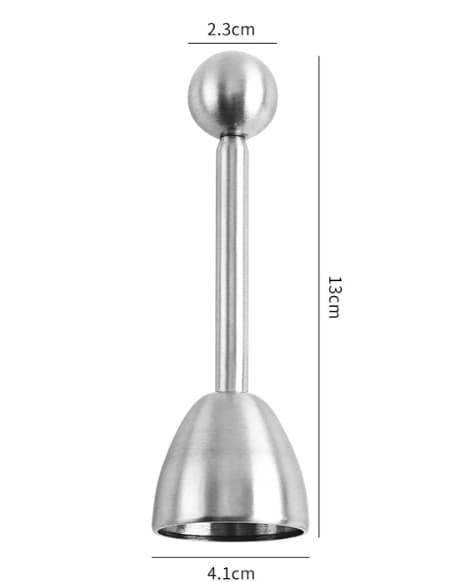 Myk Hardkokt Egg Cracker Topper Rustfritt Stål Skallseparator Fjerner Egg Kutter, for kjøkken