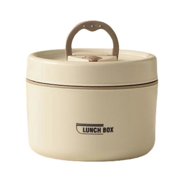 440/600ml Termisk Isolert Matboks Mat Suppe Beholder Student Voksen Bærbar beige 600ml Foam insulated models
