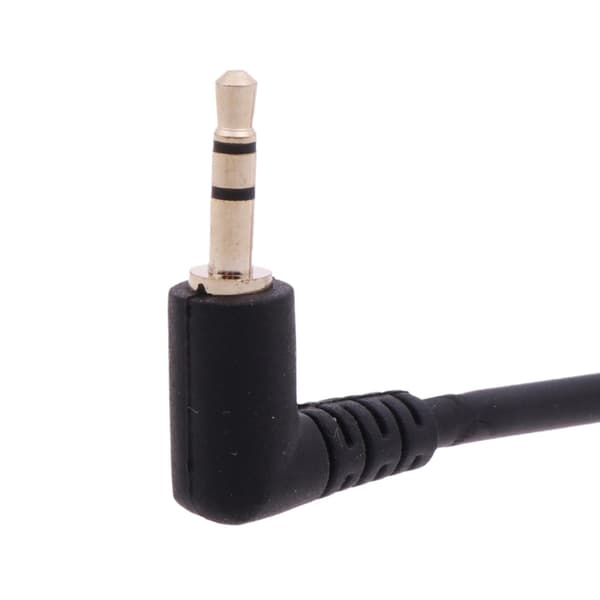 2,5 mm han til 3,5 mm hun stereo lydstik adapterkabel til hovedtelefoner 20 cm straight peen