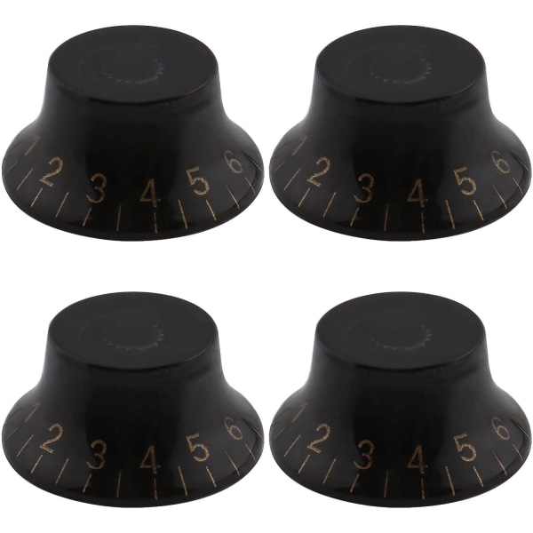 4 stk. Gitar Kontroll Knapper Volum Tone Speed Knapper 6mm Gitar Bass Topp Hat Knapper for Elektrisk Gitar Musikk In