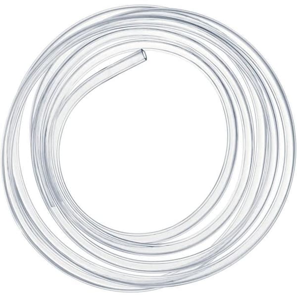 Fleksibelt PVC-rør - Transparent - 10 mm indvendig diameter - 12 mm udvendig diameter - 5 m længde