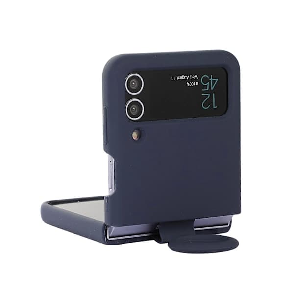 For Samsung Galaxy Flip 4 Silikon Integrert Ring Spenne Mobiltelefon Deksel