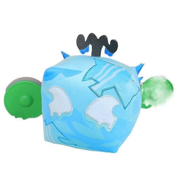 Blox Fruits Spel Periferi Djävulens Frukt Fruktlåda Dock Plysch Leksak Boris Blue Ice Cube Box 13cm Single Compression