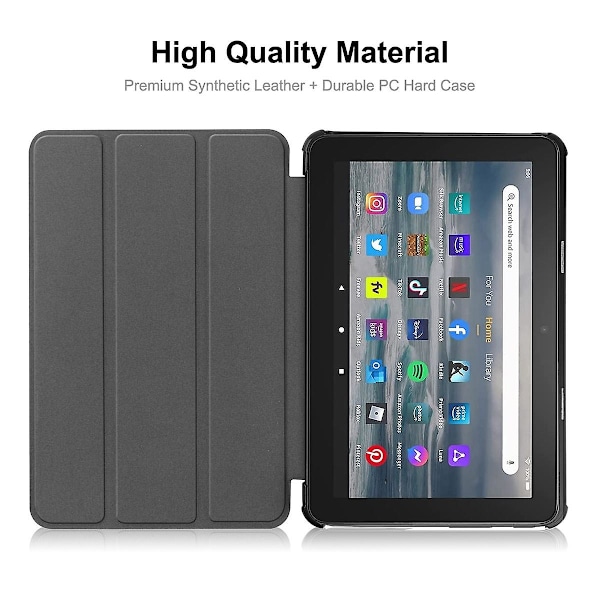 Smart Läder Tablet Fodral För Amazon Fire 7 12th 2022