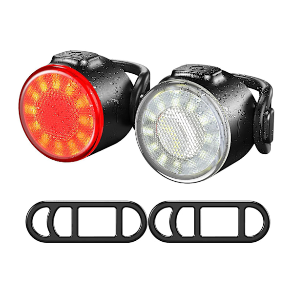 USB Genopladelig LED Cykellygte Forlygte Cykel For Baglygte