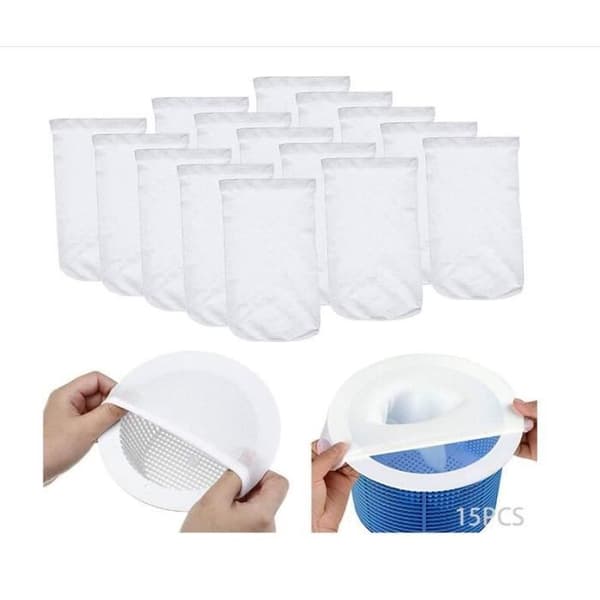 C Nylon Pool Skimmerstrumpor - Vit