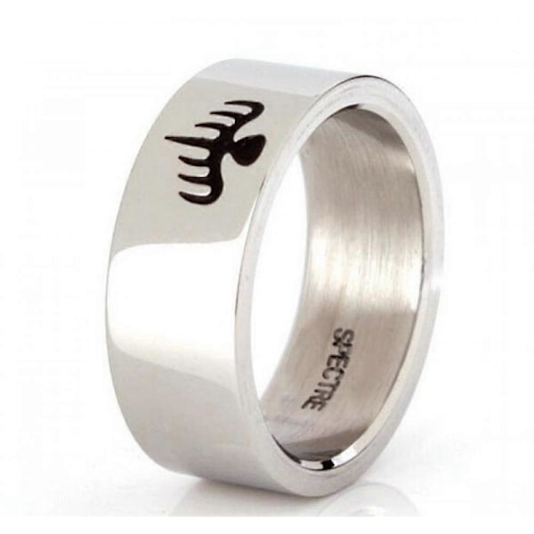 Ny Trendy James Bond 007 Spectre Ring Herre Ring Mote Metall Polert Spøkelsesmønster Ring Tilbehør Fest Smykker 11 Gold