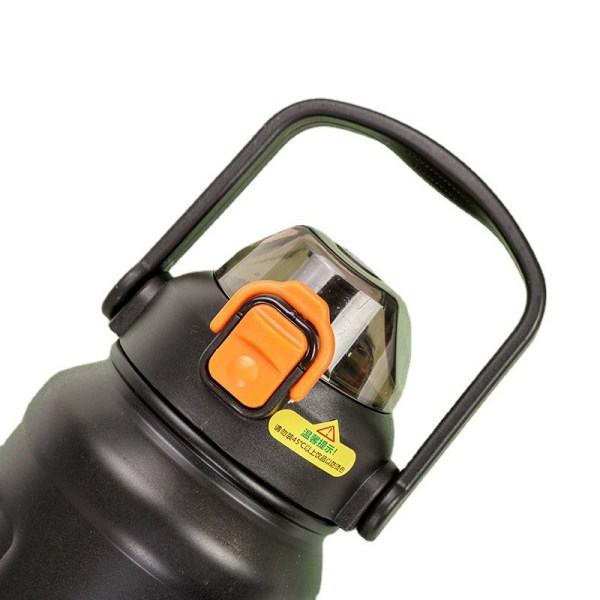 Vakuumflaske i rustfrit stål 316 Trendy bærbar stor kork Pink 800ML