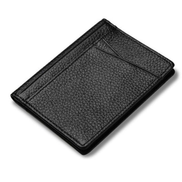 Elegant skinncardholder: Sikker, stilig og praktisk svart