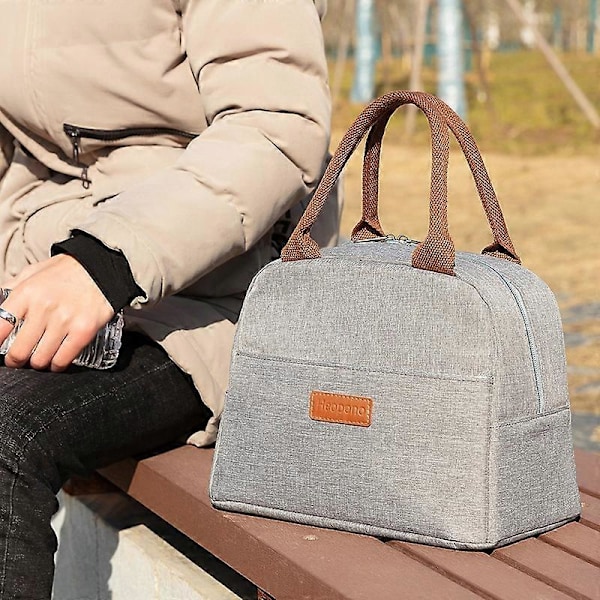 HEOPONO Tyylikäs Eristetty Lounaskassi Oxford-kankaasta Bento-rasian Kylmälaukku Multicolor Style C