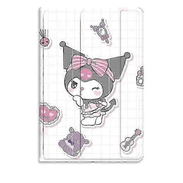 Kawaii Sanrio Kuromi iPad Fodral För iPad 10:e Generationens Fodral Tecknad Trevik Silikon Mjukt Fodral För iPad 7 8 9 Pro 10.5 Air 3 4 5 Skal ipad 19 20 10.2 6