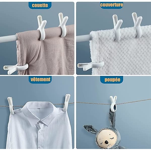 6 sterke klesklyper store plastklesklyper med myk