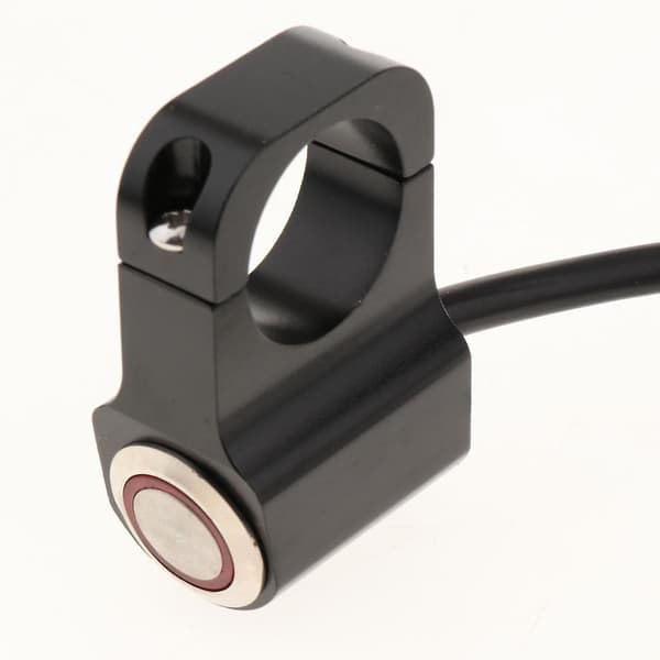 25 mm motorsykkelstyre frontlys tåkelysbryter rustfritt stål rød Red 25mm