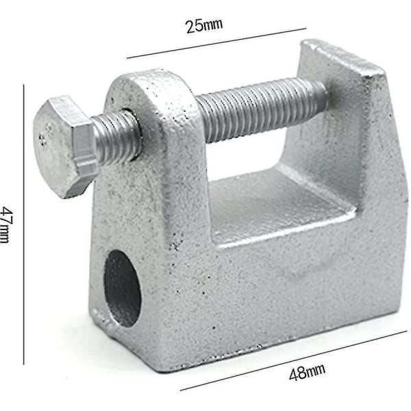 4 Pieces Beam Clamp, Galvanized Steel Support Clamps, Beam Clamp, Kck Profile Clamp, 25mm Aperture, Used In Electrical, Petroleum, Construction, Steel