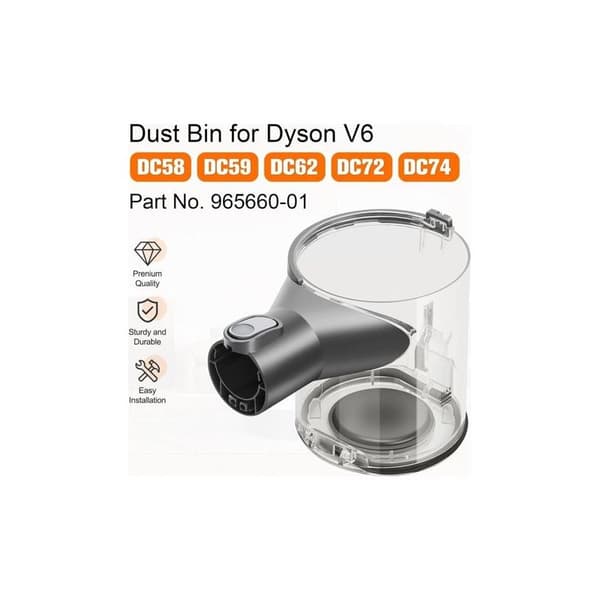 Erstatningsstøvbeholder for Dyson V6 DC58 DC59 DC62 DC74 støvsuger, reservedel