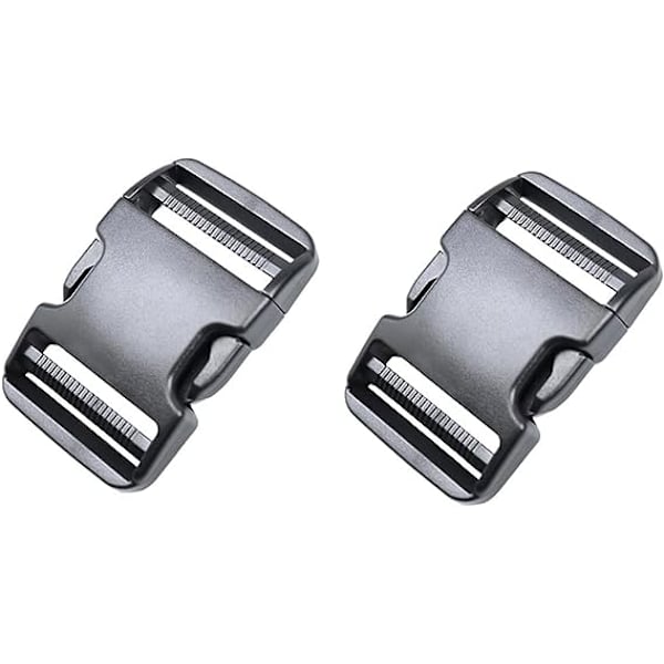 Snabbspännen 50mm, Tunga Plastspännen, Klipp, Snaps, Ryggsäcksspänne, Ersättning, Dubbel Justerbar, Ingen Sömnad, 2 Set