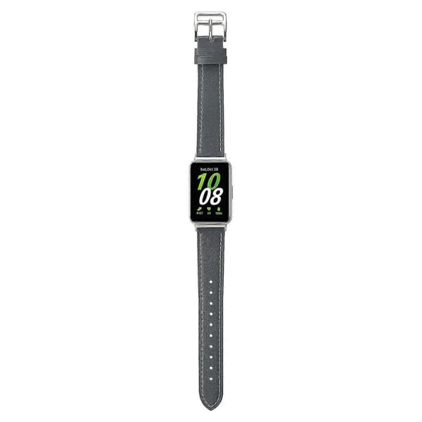 Ægte læder urrem udskiftning til Samsung Galaxy Fit3 - Beige Multicolor Purple