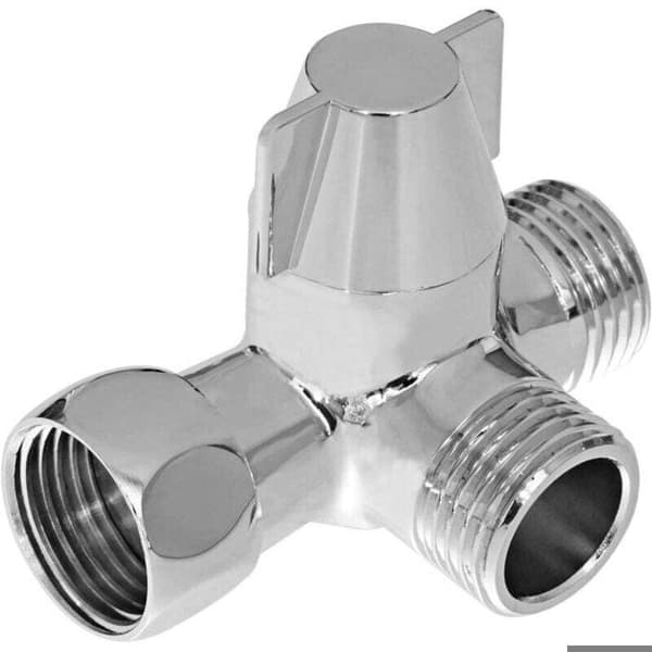 Treveis termostatisk blandebatteri - PZCC - PZCC - Messing - Kromfinish - 3-veis omkoblingsventil