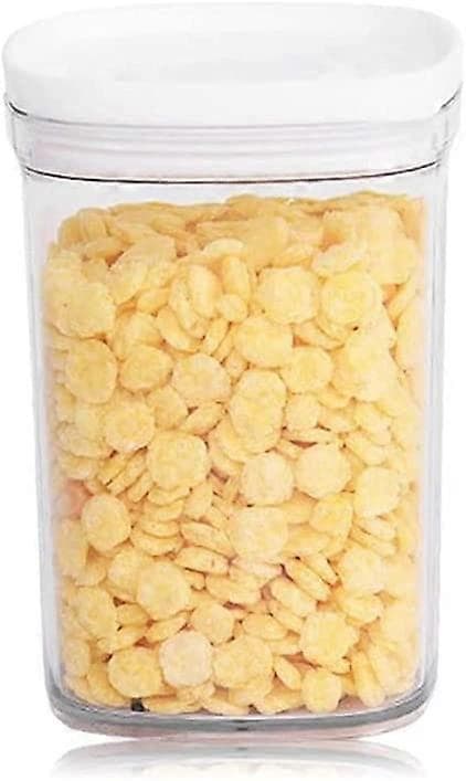 2 oppbevaringsbokser i plast med lokk 520 ml