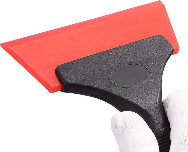 Gummiskraber 5 tommer gummiskraber til bil, glas, spejl, bruser (A-5-F6) red