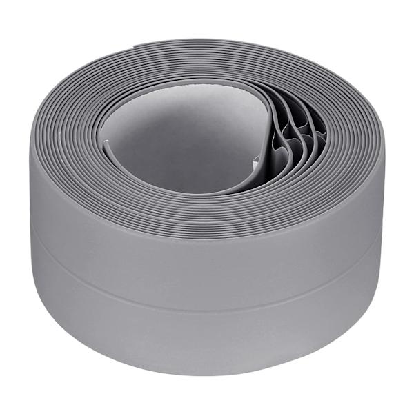 Vandtæt fugemasse strimmel tape selvklæbende 1,5\"B x 10,5'L PVC forseglingstape til køkken badeværelse grå