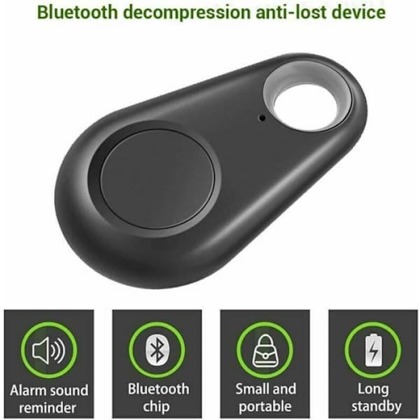 5 stk. GPS Tracker Smart Nøglefinder Locator Anti-tab Bluetooth Tra