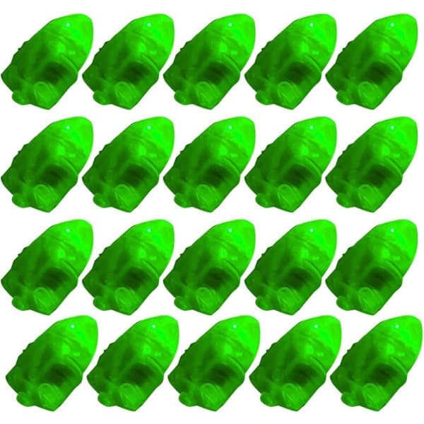 30 st LED-ljusbollar för papperslyktor Gröna (1,4x3,3x1,2 cm)