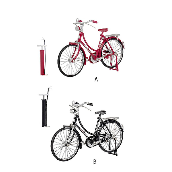 Damer Til Cykel Model Bærbar Vintage Justerbar 1:10 Simulering Cyklus Red