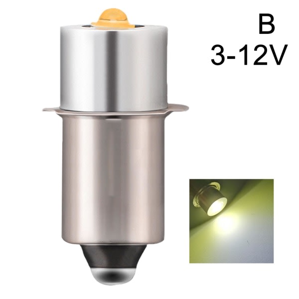 P13.5S DC6V-24V/3-12V LED-päivitysvalot Valkoinen Maglite-taskulamppu 6-24v 3-12v warm white