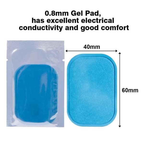 EMS Gel Pad - 48 stk. Elektrostimulationsplaster Abs Elektroder Erstatningsgelark