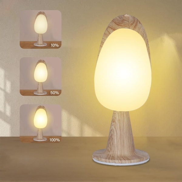 Touch-sänglampa dimbar liten lampa för sovrum 3 nivåer ljusstyrka laddad fågel nattlampa för sovrumskit