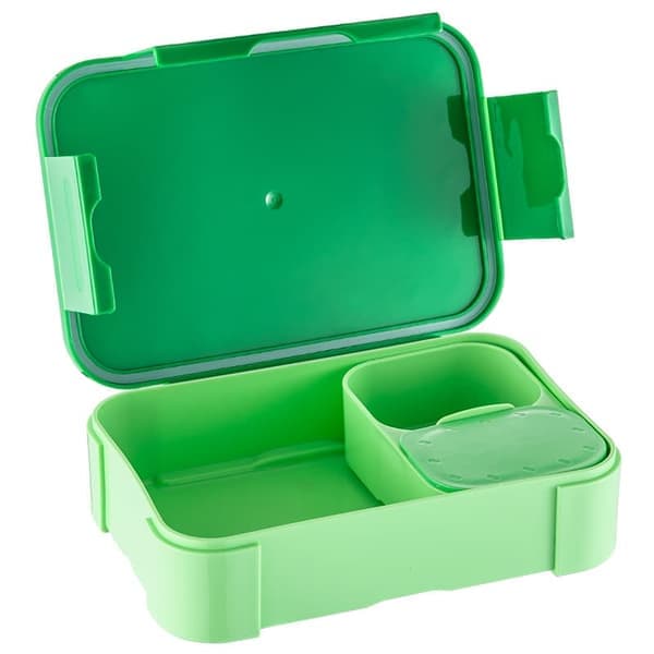 Matlåda för barn med fack 900ml – Läckagesäker Bento Matlåda för flickor och pojkar grön