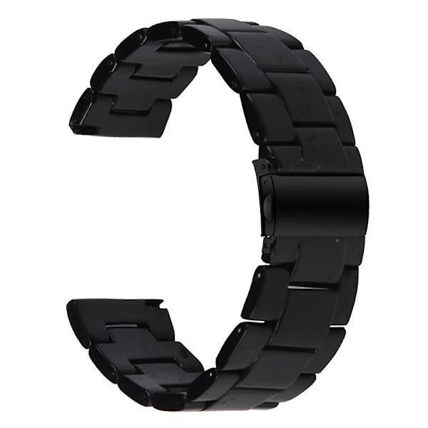 Udskiftningsrem til Garmin Vivoactive 4 - 22mm Vandtæt Resin Urrem Black Style M Garmin Vivoactive 4
