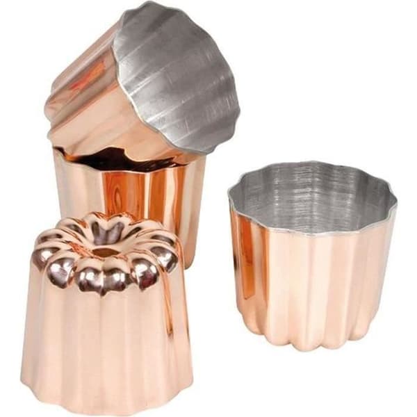 PATISSE Kobber cannelé forme 45 mm x4