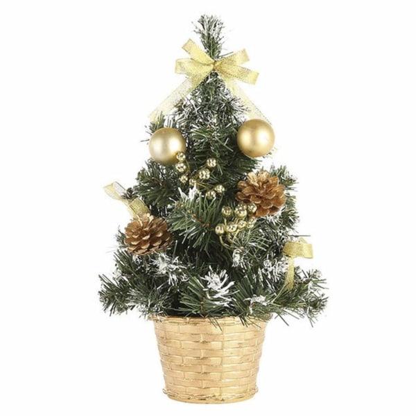 3-pack Nya 8\" Mini Konstgjorda Julgranar