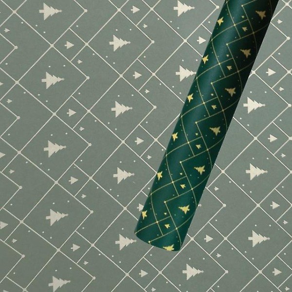 3 stk 50*70cm 2021 Julepapir Bryllup Grøn Dekoration Gavepapir Kunstpapir Kraftpapir Pergamentpapir Origamipapir Ny 7