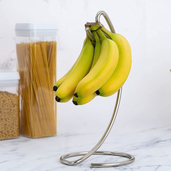 Bananholder Moderne Bananhanger Træstativ Krog kompatibel med køkkenbordplade