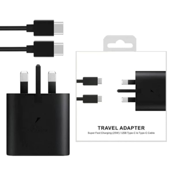 USB C-laddningskontakt Snabb och säker telefonladdningsadapter för GalaxyS23, S22, S21, S20, S10, Note 20, A53, A52, A33 A7 White - US