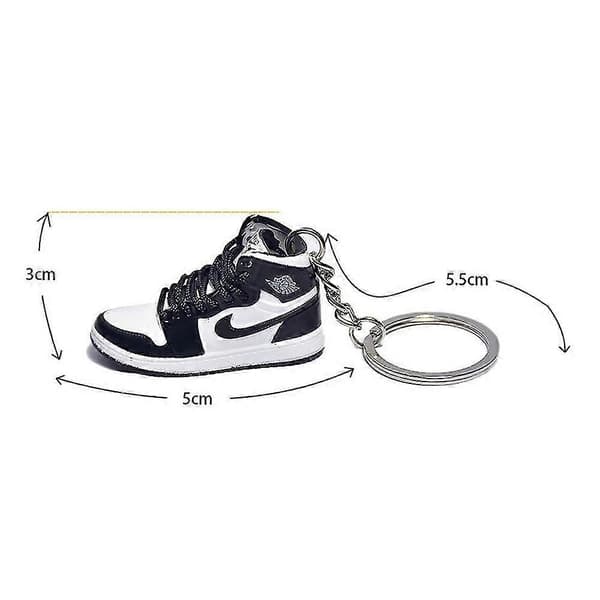 Mini Sneaker 3D Nøkkelring Fans Jule Bursdag Kreative Gaver