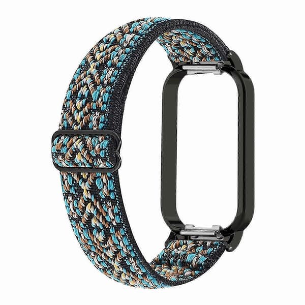 Justerbart klockarmband i elastisk nylon för Redmi Band 2, andningsbart armband för smartklocka Brown