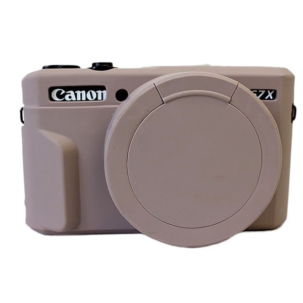 Avtagbart silikonlinsskydd för Canon G7x Mark II, grå