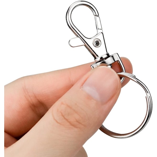 20 Kiipeilykoukkua, Pieni Kiipeilykoukku Avaimenperällä, 20 mm Avaimenperät, Avainkoukku Avainkoruille, DIY-Töihin
