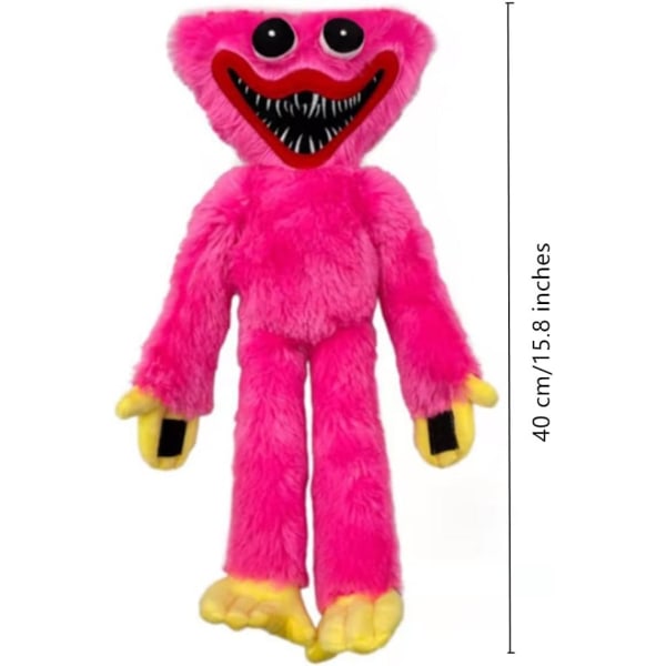 15,8-tommer plyslegetøj, monster-gyser fyldte dukkegaver til drenge og piger Blød plysdukke (pink)