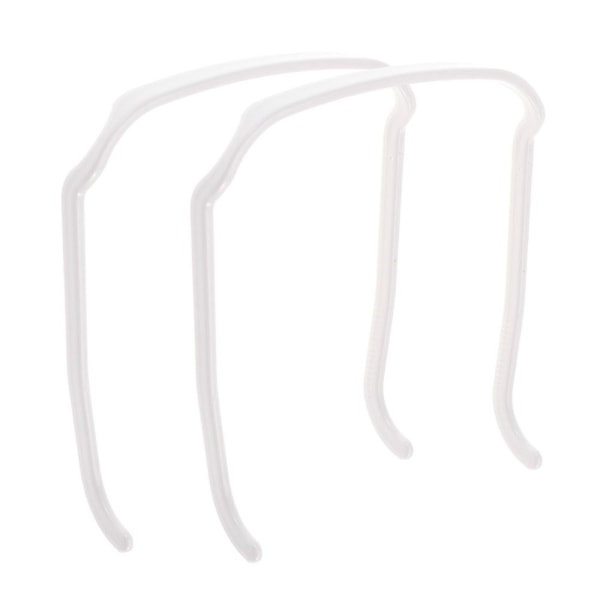2PCS Osynlig hårrosett Tjock lockig hårrosett White